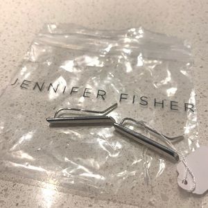 NWT Jennifer Fisher Silver Bar Earrings